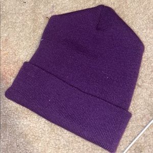 Purple beanie